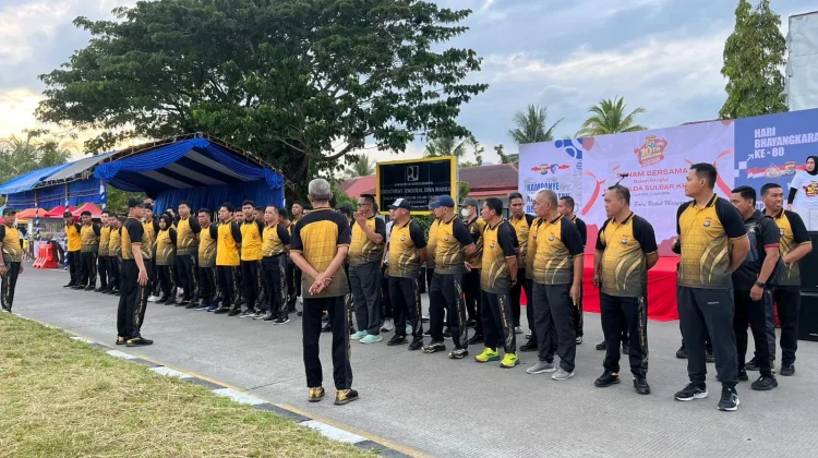 Polresta Mamuju Ramaikan CFD HUT Polda Sulbar ke-10