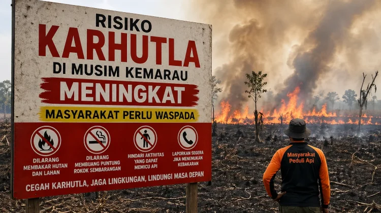 Risiko Karhutla di Musim Kemarau Meningkat, Masyarakat perlu Waspada