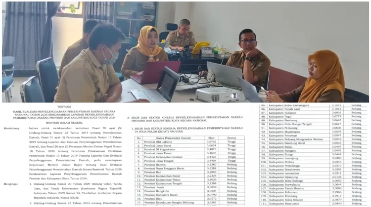 Mateng Peringkat Pertama di Sulbar pada EPPD/LPPD 2025