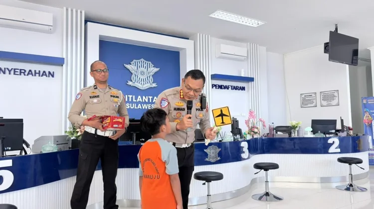 Ditlantas Polda Sulbar Tanamkan Budaya Tertib Lalu Lintas Sejak Dini