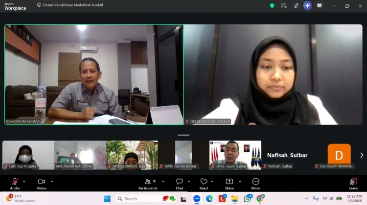 Kanwil Kemenkum Sulbar Gencarkan Edukasi Pendaftaran Merek bagi Pelaku Usaha