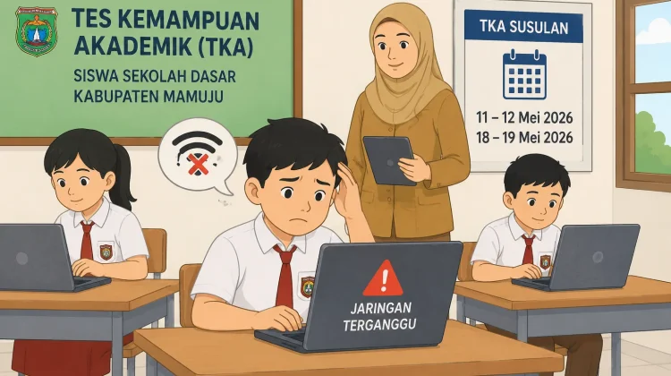 Gangguan Teknis, Ratusan Siswa SD di Mamuju Akan Ikuti Ujian TKA Susulan