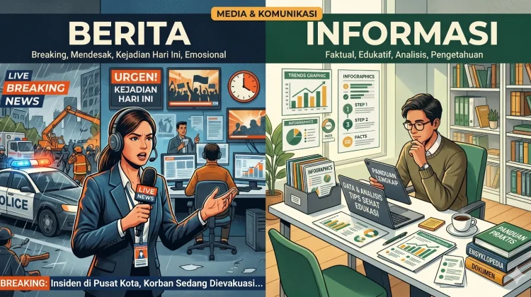 Perbedaan Berita dan Informasi yang Masih Banyak Disalahpahami