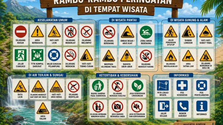 Liburan Aman dengan Mematuhi Rambu Peringatan di Tempat Wisata