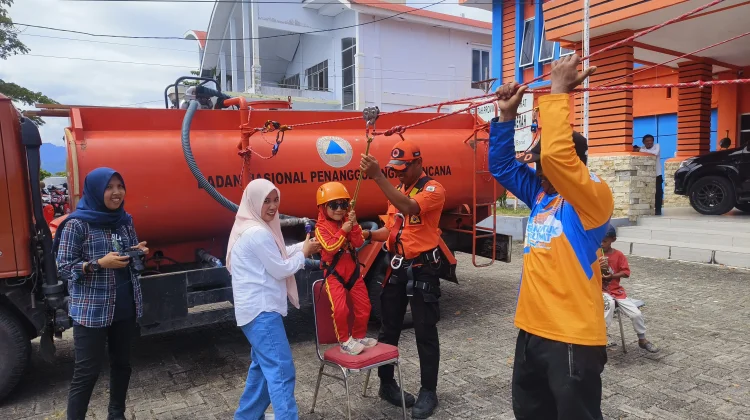 BPBD Sulbar Edukasi Mitigasi Bencana ke Murid Taman Kanak-Kanak