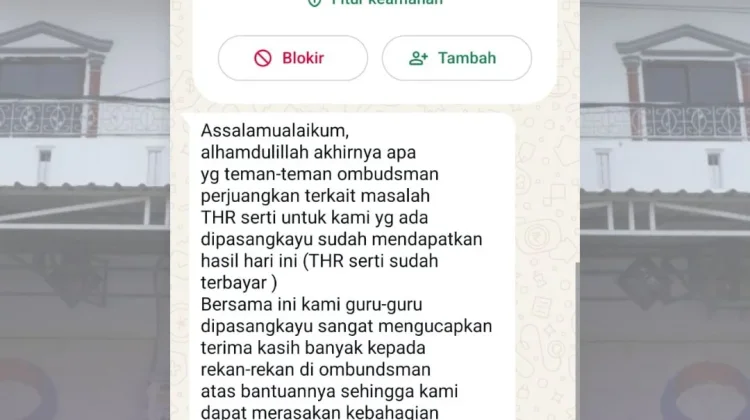 Kawal Pembayaran Hak 941 Guru di Pasangkayu, Pelapor Apresiasi Ombudsman Sulbar