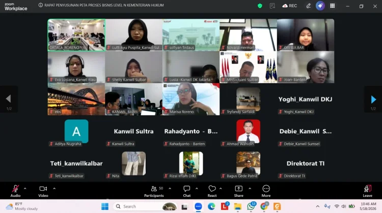 Optimalkan Tata Kelola KI,  Kemenkum Sulbar Dukung Pemetaan Standar Layanan
