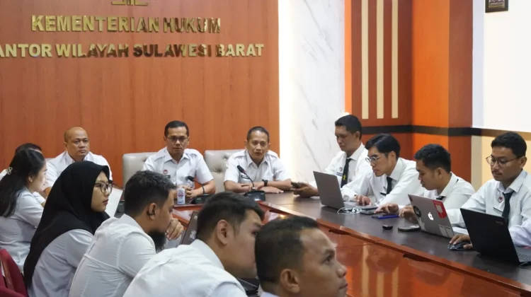 Kanwil Kemenkum Sulbar Tingkatkan Pengelolaan Dokumen dan Informasi Hukum