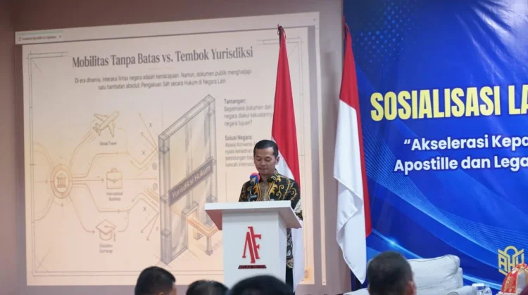 Kanwil Kemenkum Sulbar Sosialisasilan Kemudahan Layanan Apostille