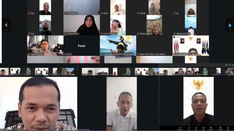 Apel Virtual, Kakanwil Kemenkum Sulbar Tekankan Persiapan WBBM