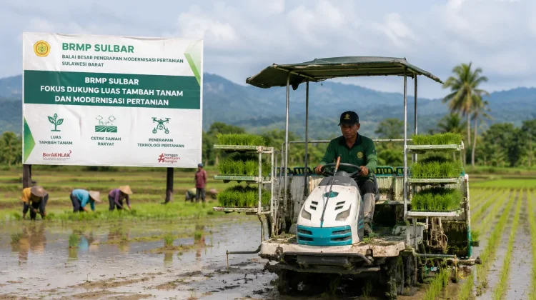 BRMP Sulbar Fokus Dukung Luas Tambah Tanam dan Modernisasi Pertanian