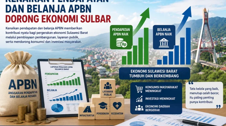 Kenaikan Pendapatan dan Belanja APBN Dorong Ekonomi Sulbar