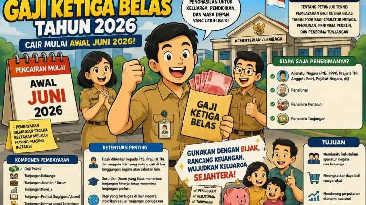 Pemerintah Atur Teknis Gaji Ketiga Belas