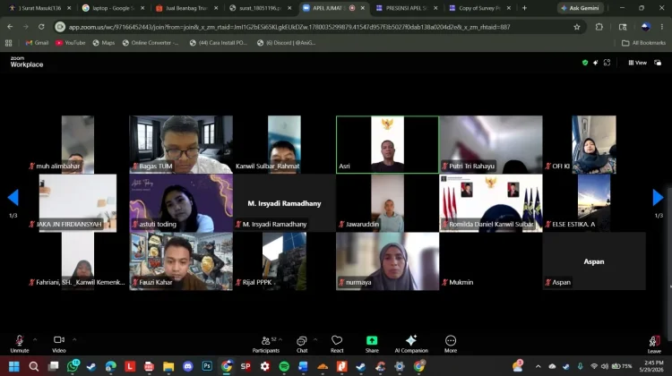 Kemenkum Sulbar Gelar Monev Kinerja, Tekankan Akuntabilitas dan Inovasi Layanan