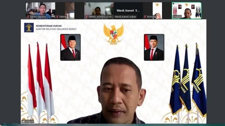 Kanwil Kemenkum Sulbar Dorong Peningkatan Kinerja Layanan AHU
