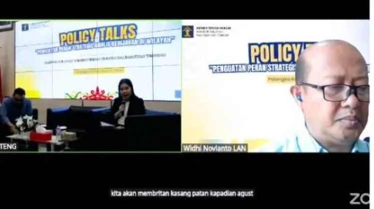 Perkuat Peran Analis Kebijakan, Kemenkum Sulbar ikuti kegiatan Policy Talks