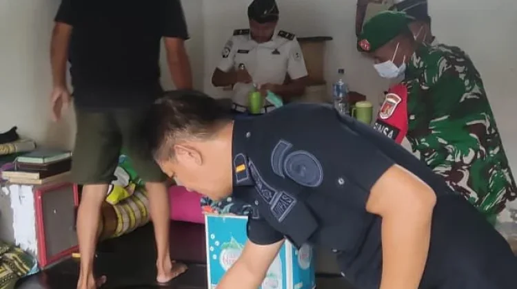 Ciptakan Lingkungan Aman, Rutan Pasangkayu Bersama TNI Razia Blok Hunian