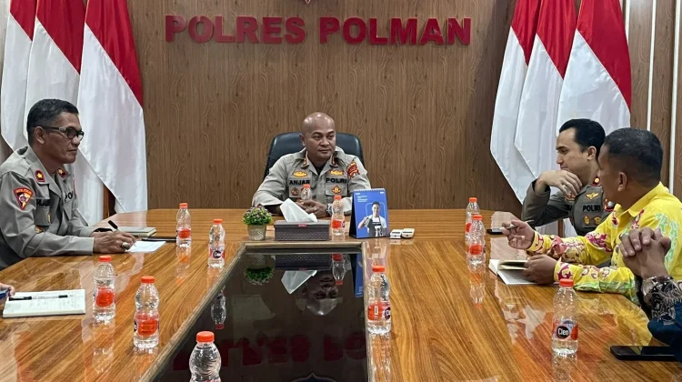 Koordinasi di Polres Polman, Kemenkum Sulbar Perketat Pengawasan Pelanggaran KI