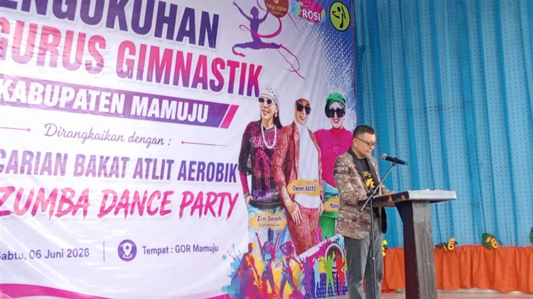 Hadiri Pelantikan Gimnastik, Wabup Mamuju Dorong Pembinaan Atlet sejak Dini