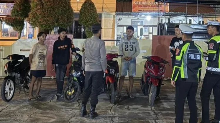 Respon Laporan Warga, Polresta Mamuju Amankan Pelaku Balap Liar