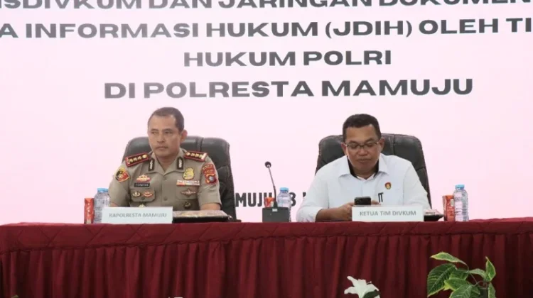 Perkuat Tata Kelola Dokumentasi, Polresta Mamuju Ikuti Asistensi Sisdivkum