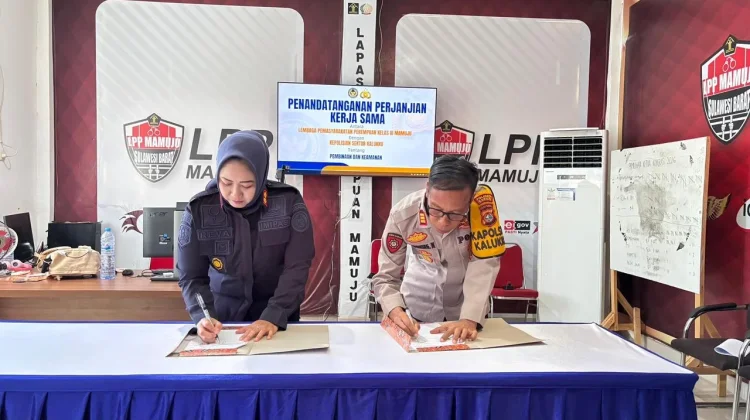 Perkuat Keamanan, Lapas Perempuan Mamuju Jalin Kerja Sama dengan Polsek Kalukku