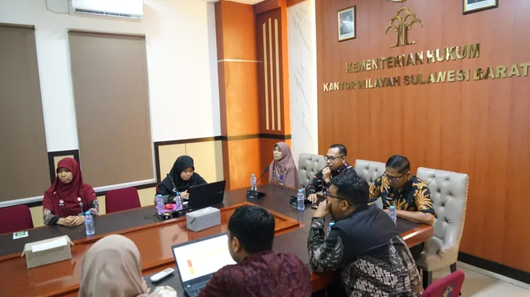 Perkuat Tata Kelola Organisasi, Kemenkum Sulbar Lakukan Monev Manajemen Risiko