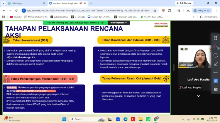 Kemenkum Sulbar Target Percepatan Pendaftaran Merek Kolektif KDKMP