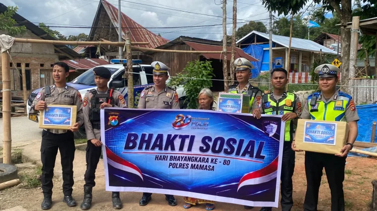 HUT Bhayangkara ke-80, Polres Mamasa Gelar Bakti Sosial