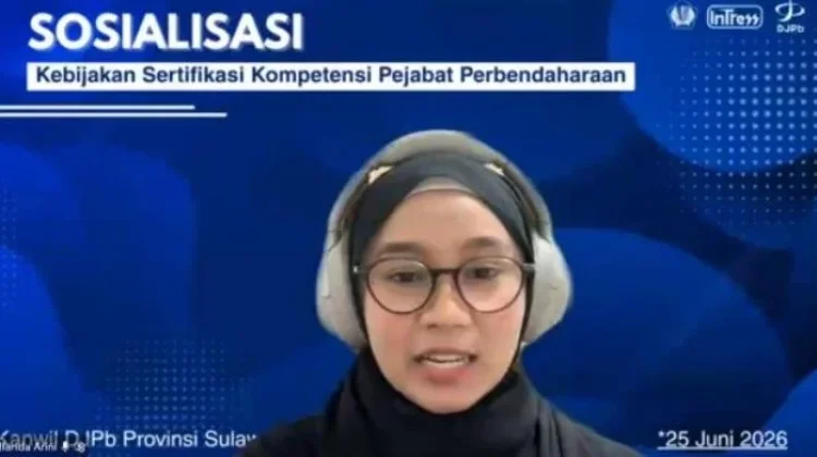 Kemenkum Sulbar Ikuti Sosialisasi Standardisasi Kompetensi Pejabat Perbendaha
