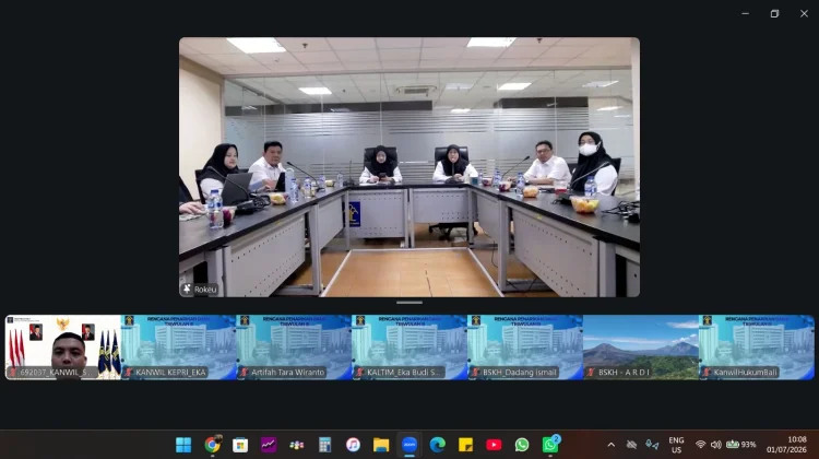 Penyusunan RPD Triwulan III, Serapan Anggaran Kemenkumham Sulbar Dievaluasi