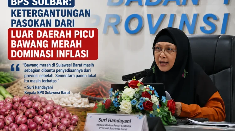 BPS Sulbar: Ketergantungan Pasokan Luar Daerah Picu Bawang Merah Alami Inflasi