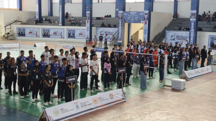 Liga Sepak Takraw Nasional Regional Sulawesi Resmi Dibuka di Sulbar