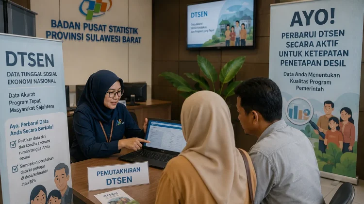 BPS Sulbar Dorong Masyarakat Aktif Perbarui DTSEN demi Ketepatan Penetapan Desil