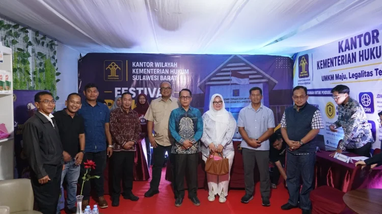 Kemenkum Sulbar Dekatkan Layanan, Hadir di Festival Rakyat Nusantara 2026