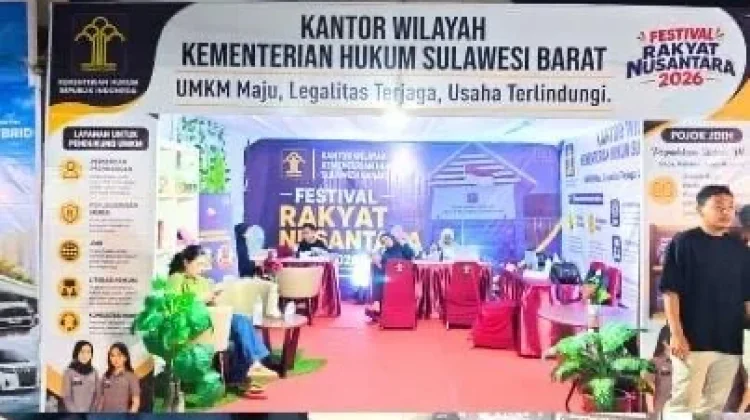 Kemenkum Sulbar Perluas Akses Layanan Hukum Masyarakat di Bhayangkara Fest 2026