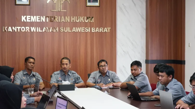 Kemenkum Sulbar Rakor Percepatan Pemenuhan Data Dukung LKE 2026