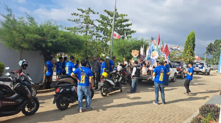 Sambut Final Piala Dunia, TVRI Sulbar Gelar Konvoi Simpatik