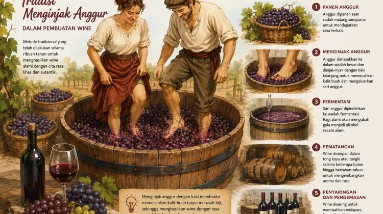 Food Trading: Tradisi Menginjak Anggur dengan Kaki dalam Pembuatan Wine