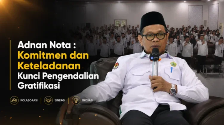 Kanwil Kemenag Sulbar, Adnan Nota Tekankan Komitmen Cegah Gratifikasi