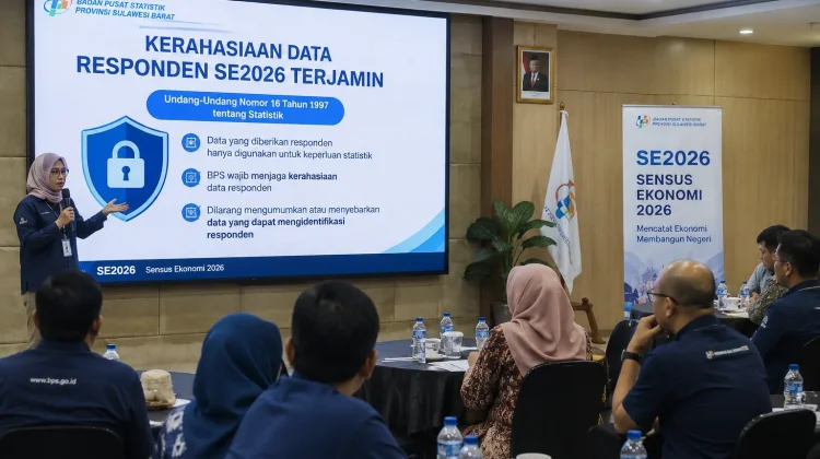 BPS Sulbar Pastikan Kerahasiaan Data Responden SE 2026
