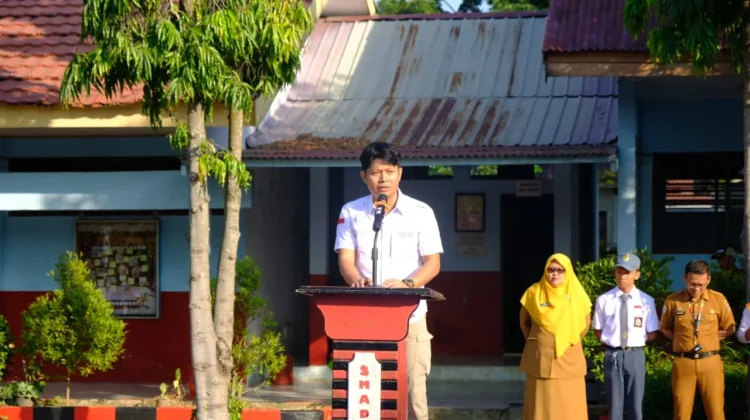 Edukasi IRET untuk Pelajar, Satgaswil Sulbar Jadi Pembina Upacara