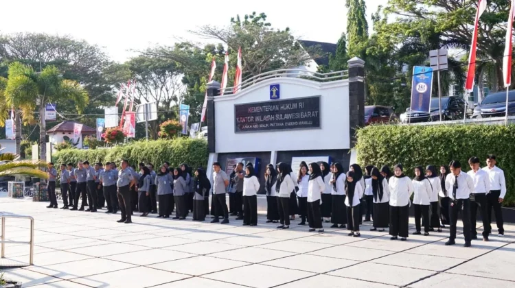 Pimpin Apel Pagi, Kakanwil Sulbar Tekankan Disiplin dan Kinerja ASN