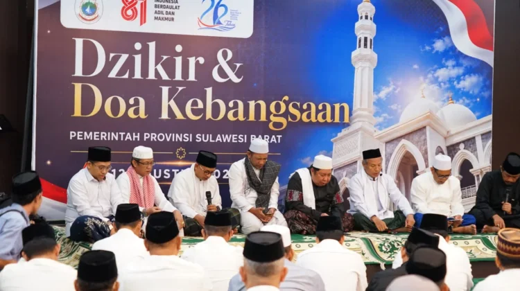 Dzikir dan Doa Kebangsaan, Kemenkum Sulbar: Jaga Sulbar Aman dan Kondusif