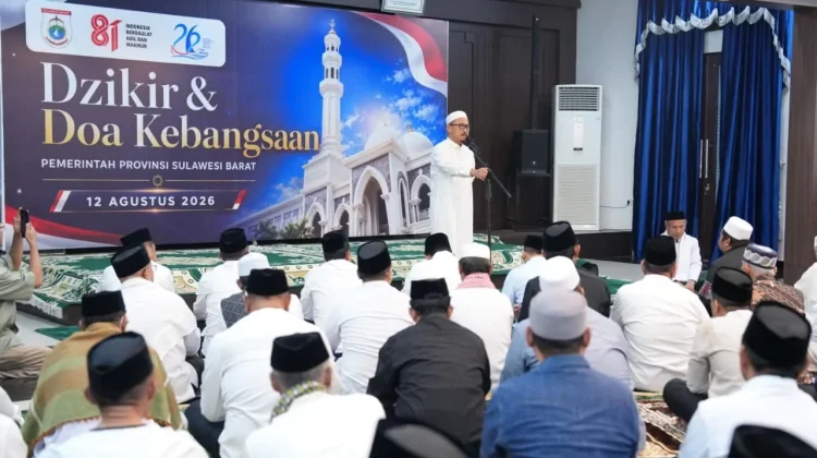 Zikir Sambut HUT ke-81 RI, Gubernur SDK: Kemerdekaan Diraih dengan Air Mata dan Darah