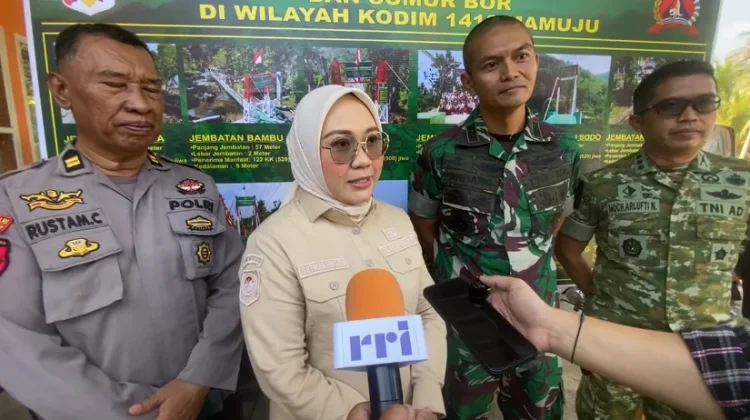 Resmikan Jembatan Garuda, TNI dan Pemkab Mamuju Bersinergi