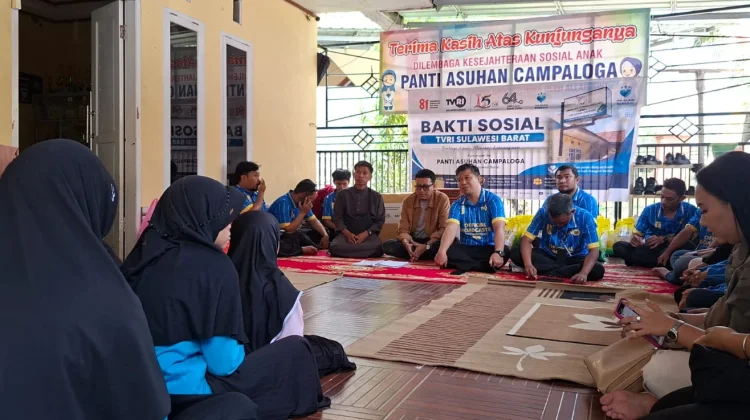 Semarak HUT, TVRI Sulbar Gelar Peduli Kasih di Panti Asuhan Campaloga