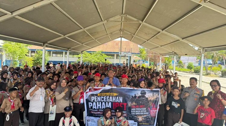 Densus 88 Sulbar Edukasi IRET dan NVE di Jambore Pramuka Tapalang