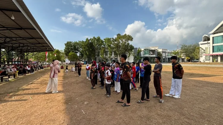 Puluhan Taekwondoin MF Taekwondo Mamuju Meriahkan HUT RI ke-81