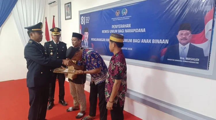 HUT Ke-81 RI, 97 Narapidana Rutan Pasangkayu Terima Remisi